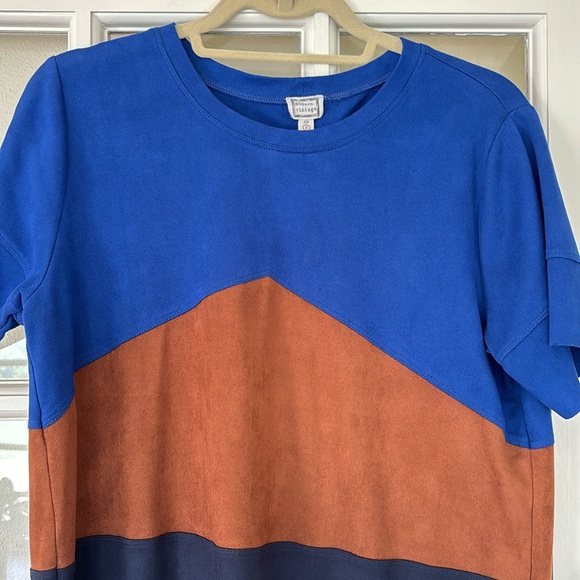 Faux suede t-shirt dress - Picture 3 of 5